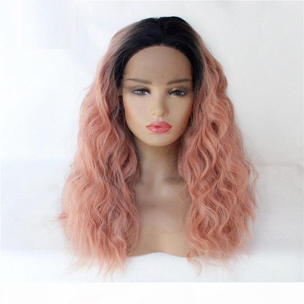 ombre color wavy synthetic hair lace front wig hd transparent pelucas lace frontal wigs 14~26 inches 181011-1, Black;brown
ombre color wavy synthetic hair lace front wig hd transparent pelucas lace frontal wigs 14~26 inches 181011-1, Black;brown