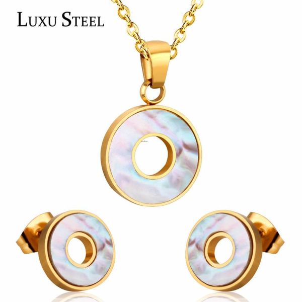 luxusteel round shell jewelry sets women accessories stainless steel pendant necklace collars party 2020, Silver
luxusteel round shell jewelry sets women accessories stainless steel pendant necklace collars party 2020, Silver