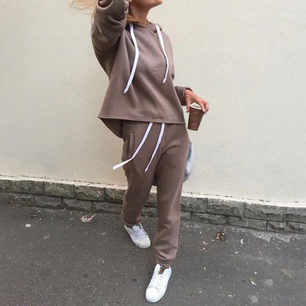 2 piece sets new fashion casual suits autumn hooded pullover fleece & loose pants two-piece set women solid hoodies + trousers1, White;black
2 piece sets new fashion casual suits autumn hooded pullover fleece & loose pants two-piece set women solid hoodies + trousers1, White;black