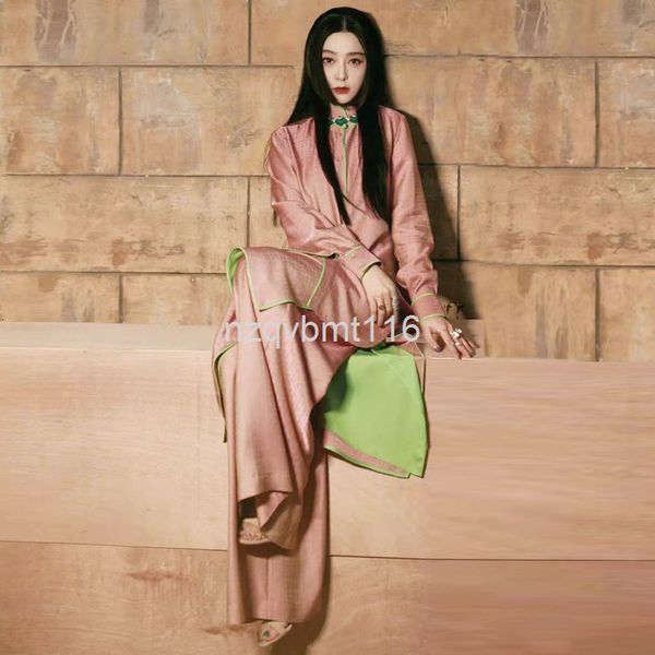 two piece dress chinese style women's clothes spring and summer stand collar casual loose wide legged pants three piece set fan bingbin, White
two piece dress chinese style women's clothes spring and summer stand collar casual loose wide legged pants three piece set fan bingbin, White