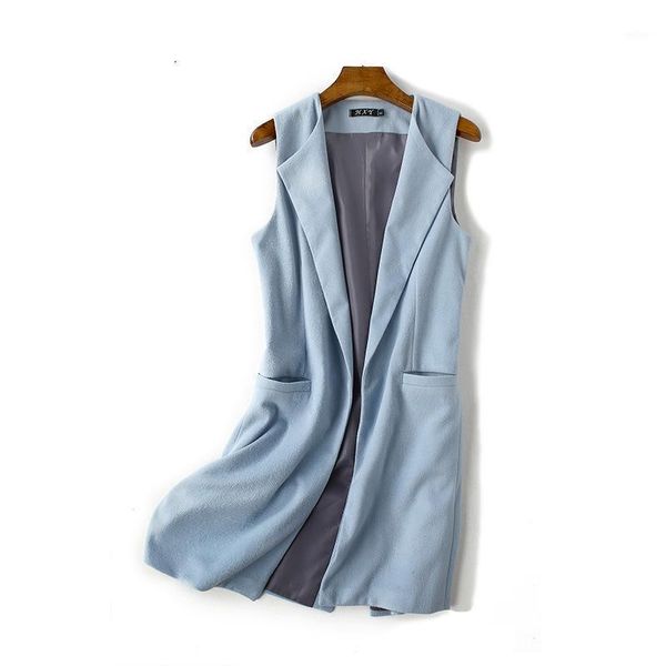 new stylish sspring/summer blazer vest coat women o neck casual long suit vest black solid 8 colors with two pockets outwears1, White;black
new stylish sspring/summer blazer vest coat women o neck casual long suit vest black solid 8 colors with two pockets outwears1, White;black