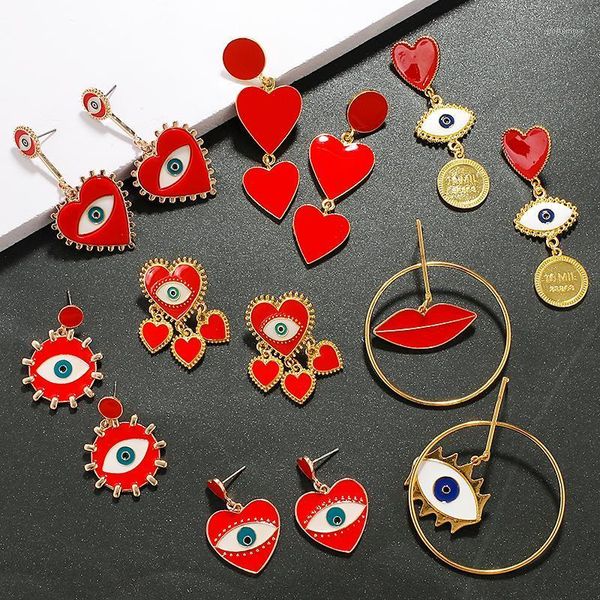 dangle & chandelier aensoa red drip oil love devil's eye metal earrings for women heart lips sun eyes long geometric fashion party jewe, Silver
dangle & chandelier aensoa red drip oil love devil's eye metal earrings for women heart lips sun eyes long geometric fashion party jewe, Silver
