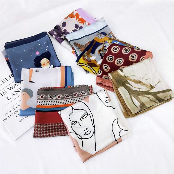 70 small square scarf spring and autumn summer all-match small neckerchief scarf professional decorations hair band, Blue;gray
70 small square scarf spring and autumn summer all-match small neckerchief scarf professional decorations hair band, Blue;gray