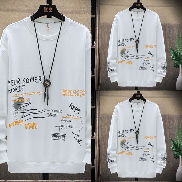 men's long sleeve pullover sweater early autumn fashion hip hop graffiti letter print crew neck pullover sweater men's super fire, Black
men's long sleeve pullover sweater early autumn fashion hip hop graffiti letter print crew neck pullover sweater men's super fire, Black