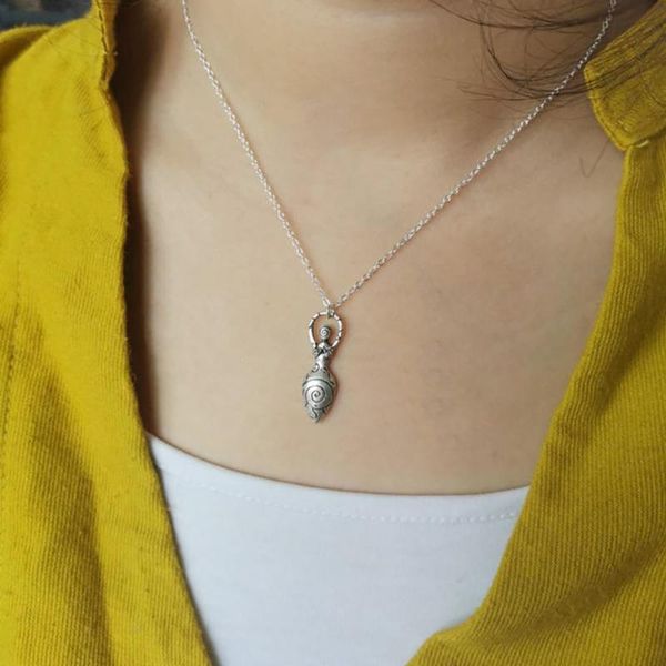 chains sanlan beautiful spiral fertility goddess power of woman amulet wizard necklaces gift, Silver
chains sanlan beautiful spiral fertility goddess power of woman amulet wizard necklaces gift, Silver