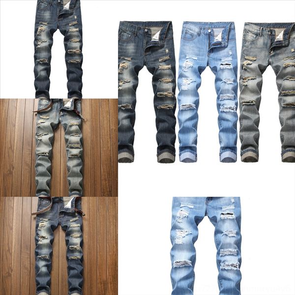 cxqjd cotton men jeans slim casual elastic trousers black fit jeans man hole hip hop loose fashion designer denim jeans
cxqjd cotton men jeans slim casual elastic trousers black fit jeans man hole hip hop loose fashion designer denim jeans