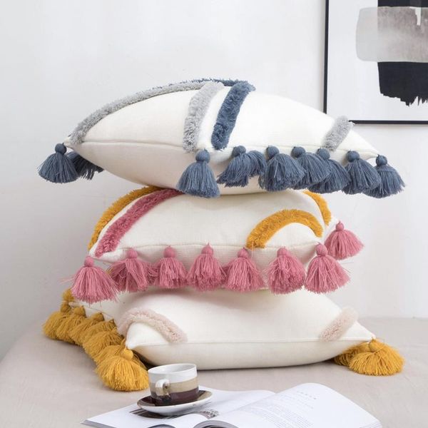 cushion cover 45x45cm boho styl yellow pink tassles decoration knit soft home decoration pillow cover for living room bedroom
cushion cover 45x45cm boho styl yellow pink tassles decoration knit soft home decoration pillow cover for living room bedroom