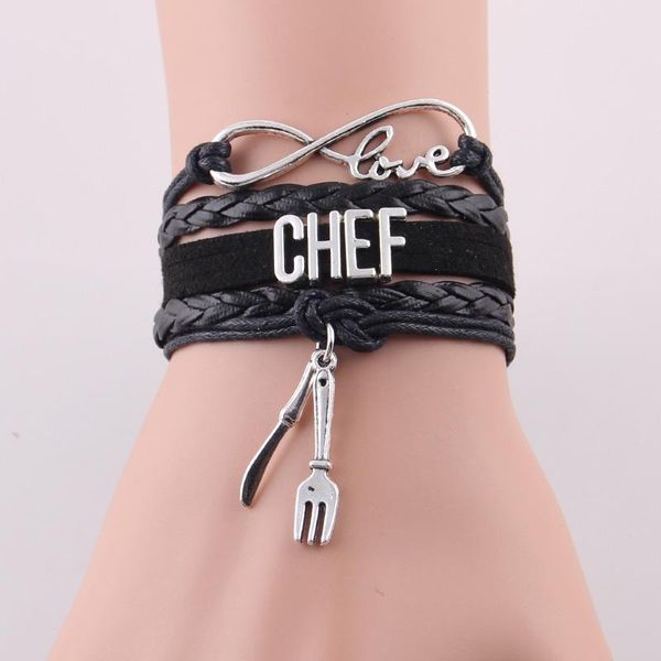 инфинити лав chef браслет ножа и вилки шарма веревка кожа обертывание браслеты браслеты подарок для мужчин женщин ювелирных изделий drop дос, Golden;silver
инфинити лав chef браслет ножа и вилки шарма веревка кожа обертывание браслеты браслеты подарок для мужчин женщин ювелирных изделий drop дос, Golden;silver
