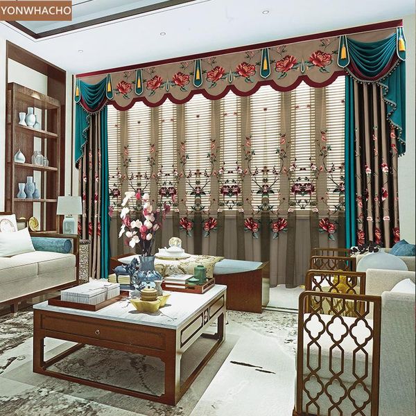custom curtain chinese bedroom satin fabric high-precision embroidery luxury cloth blackout curtain tulle valance b602
custom curtain chinese bedroom satin fabric high-precision embroidery luxury cloth blackout curtain tulle valance b602