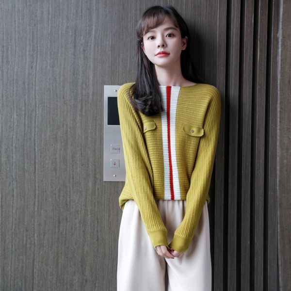 women's sweater 2020 knit knitwear coat knitwearnew style foreign style long sleeve outer wear bat sleeve knitted bottom autumn and win, White;black
women's sweater 2020 knit knitwear coat knitwearnew style foreign style long sleeve outer wear bat sleeve knitted bottom autumn and win, White;black