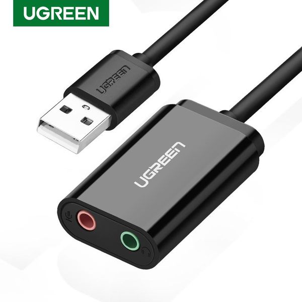 sound cards ugreen card external 3.5mm usb adapter to microphone speaker audio interface for ps4 pro computer 
sound cards ugreen card external 3.5mm usb adapter to microphone speaker audio interface for ps4 pro computer