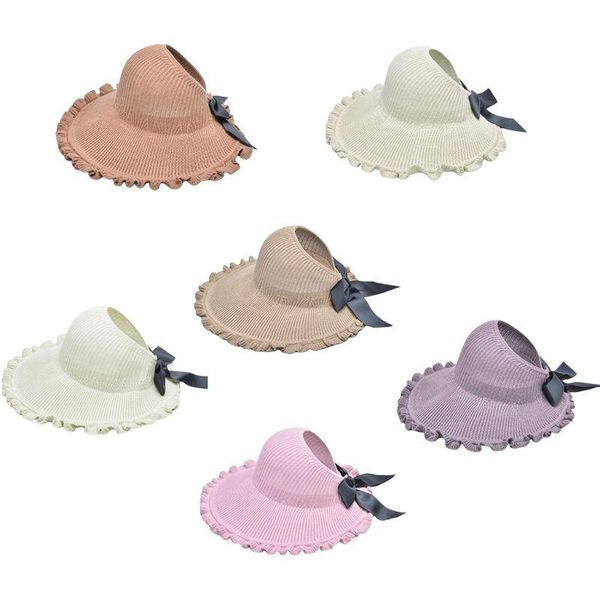 Adjustable Woman Empty Top Sun Hats Stereotyped Lace Bowknot Visor Cap Hand Made 2XPD, Blue;gray
Adjustable Woman Empty Top Sun Hats Stereotyped Lace Bowknot Visor Cap Hand Made 2XPD, Blue;gray