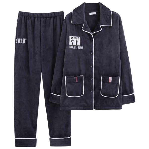 winter thick warm men's flannel pajamas set long sleeve pijama homme casual soft plus size -4xl male coral fleece pyjama, Black;brown
winter thick warm men's flannel pajamas set long sleeve pijama homme casual soft plus size -4xl male coral fleece pyjama, Black;brown