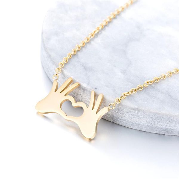 trendy hand of necklace stainless steel heart pendant necklaces for women jewelry gift lover gifts1, Silver
trendy hand of necklace stainless steel heart pendant necklaces for women jewelry gift lover gifts1, Silver