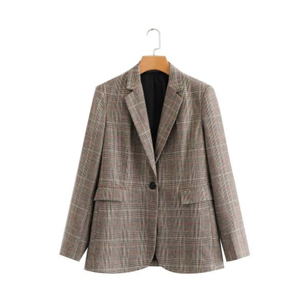 women's suits & blazers liva girl women plaid blazer autumn spring 2021 long sleeve single breasted coat jacket office lady casual oute, White;black
women's suits & blazers liva girl women plaid blazer autumn spring 2021 long sleeve single breasted coat jacket office lady casual oute, White;black