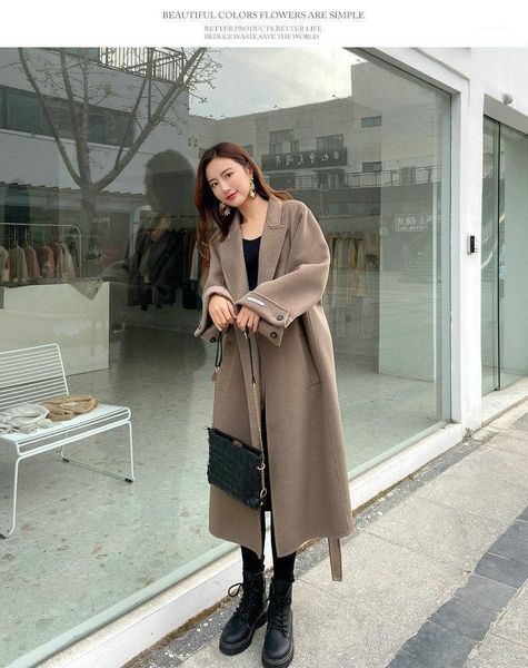 double-sided cashmere coat women 2020 double-faced wool coat winter woolen womens wool double sided woollen1, Black
double-sided cashmere coat women 2020 double-faced wool coat winter woolen womens wool double sided woollen1, Black