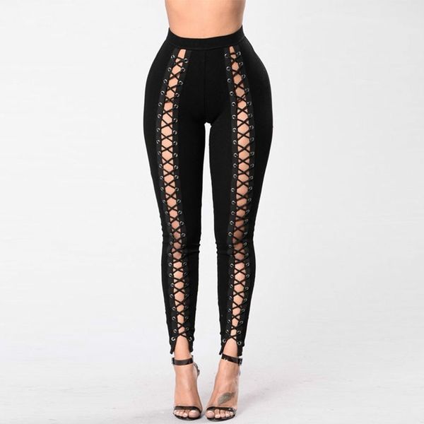 black hollow out leggings women autumn winter full length pencil pants fitness lace up bodycon legging y200328, Black;white
black hollow out leggings women autumn winter full length pencil pants fitness lace up bodycon legging y200328, Black;white