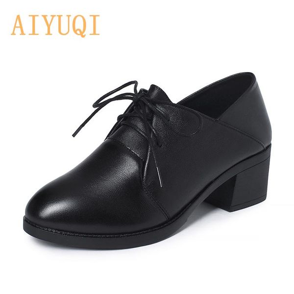 aiyuqi genuine leather shoes women 2020 new large size women spring shoes lace up mid heel casual, Black
aiyuqi genuine leather shoes women 2020 new large size women spring shoes lace up mid heel casual, Black