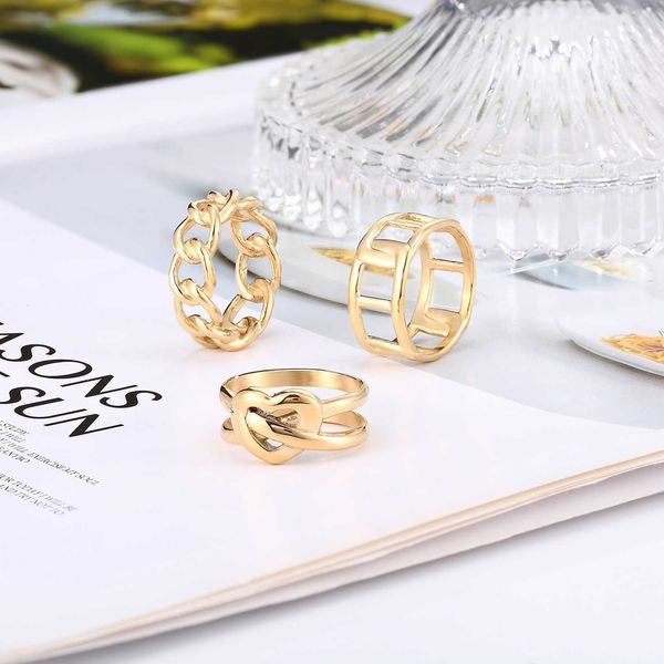 straight new titanium steel geometric 14k gold for women's versatile simple hand jewelry index finger ring, Silver
straight new titanium steel geometric 14k gold for women's versatile simple hand jewelry index finger ring, Silver