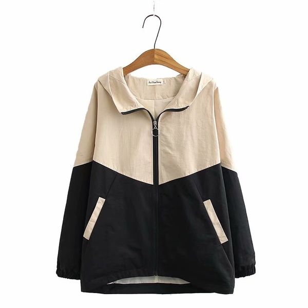 size xl-4xl plus and women's coats shredded jackets big-size hoodies with spring hood zipper until new outerwear 3wm4, Black;brown
size xl-4xl plus and women's coats shredded jackets big-size hoodies with spring hood zipper until new outerwear 3wm4, Black;brown