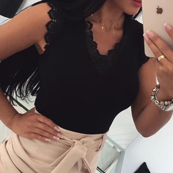 womens tank v neck lace sleeveless plain summer casual short solid fashion 2021 ladies women shirt haut femme w3, White
womens tank v neck lace sleeveless plain summer casual short solid fashion 2021 ladies women shirt haut femme w3, White