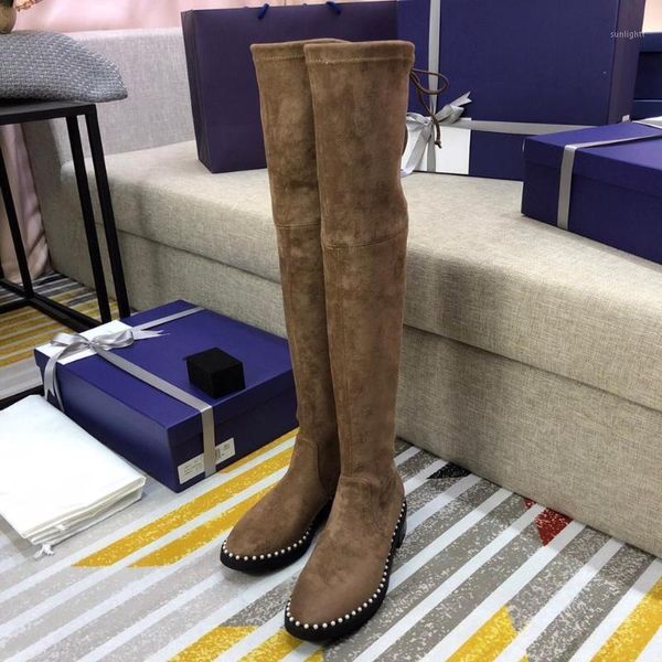 boots winter high kid suede thigh woman peral decora round toes med heels sapato feminino1, Black
boots winter high kid suede thigh woman peral decora round toes med heels sapato feminino1, Black
