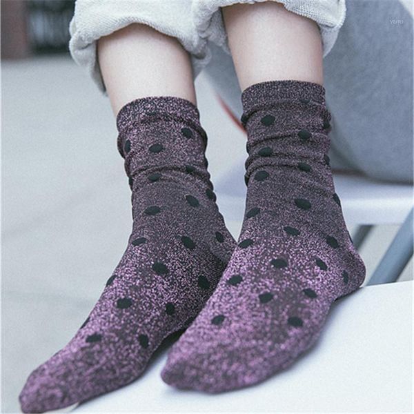 women socks fashion casual breathable dots silver wire cotton color cute women fashion lady socks 1 pair korean style1, Black;white
women socks fashion casual breathable dots silver wire cotton color cute women fashion lady socks 1 pair korean style1, Black;white