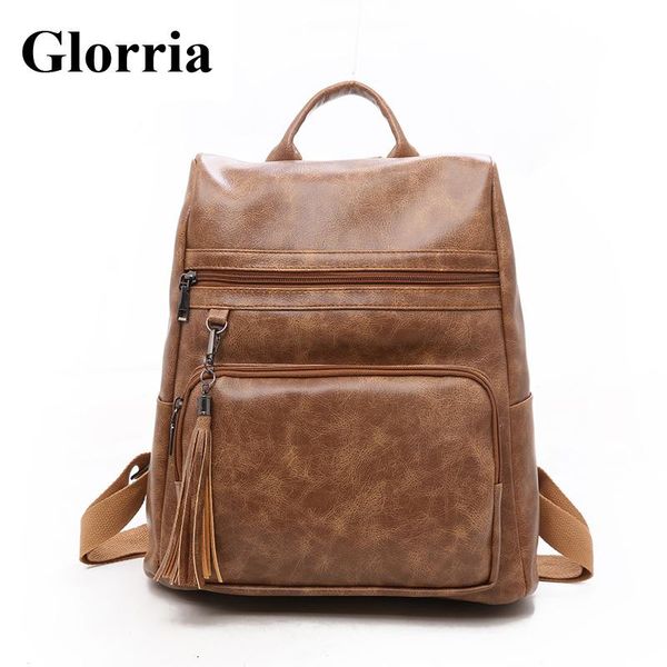 backpack style glorria anti theft tassel for women 2021 korean teenager girls big capacity book bag leather bagpack
backpack style glorria anti theft tassel for women 2021 korean teenager girls big capacity book bag leather bagpack