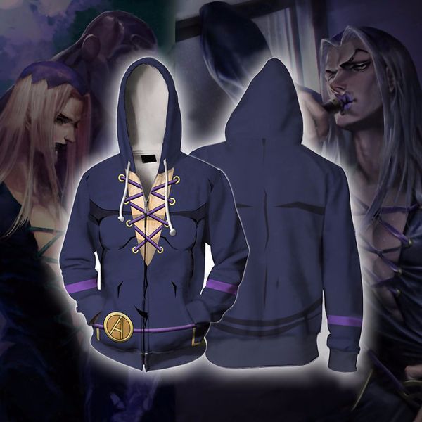 2021 new hoodies men anime jojos bizarre adventure cosplay women hoodie jacket casual sweatshirts o0lp, Black
2021 new hoodies men anime jojos bizarre adventure cosplay women hoodie jacket casual sweatshirts o0lp, Black