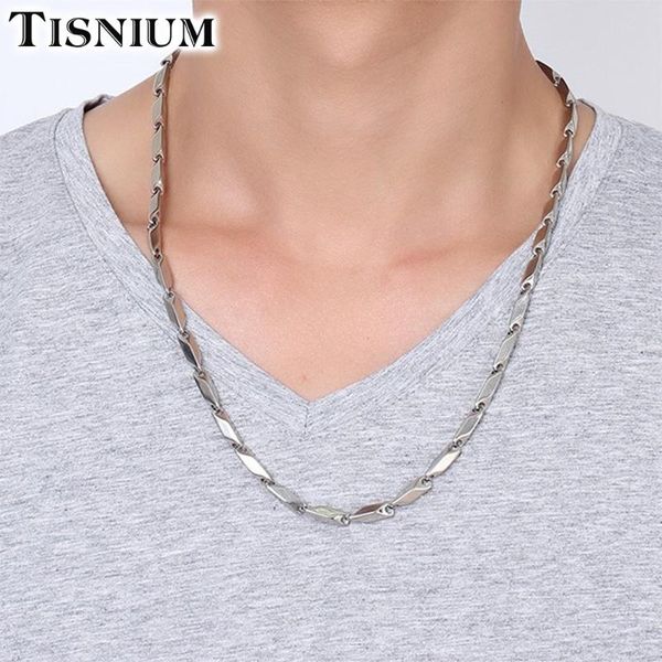 tisnium 316l stainless steel necklace for men women hip-hop punk jewelry accessories halloween friends gifts 2/3/4/5mm wholesale, Silver
tisnium 316l stainless steel necklace for men women hip-hop punk jewelry accessories halloween friends gifts 2/3/4/5mm wholesale, Silver
