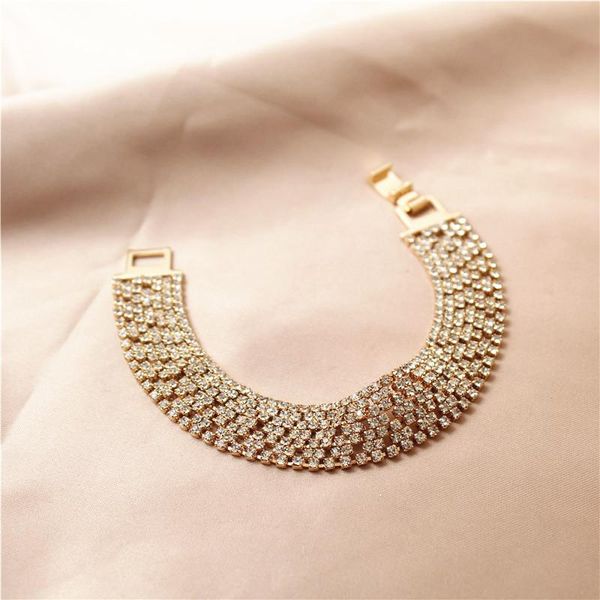 charm bracelets euramerican fashion shiny wide crystal chain exquisite luxury bracelet, Golden;silver
charm bracelets euramerican fashion shiny wide crystal chain exquisite luxury bracelet, Golden;silver