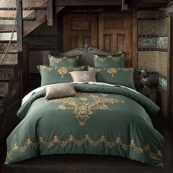39egyptian cotton luxury royal bedding set 4/6pcs king size bed cover tribute silk bed sheet set duvet cover parrure1
39egyptian cotton luxury royal bedding set 4/6pcs king size bed cover tribute silk bed sheet set duvet cover parrure1