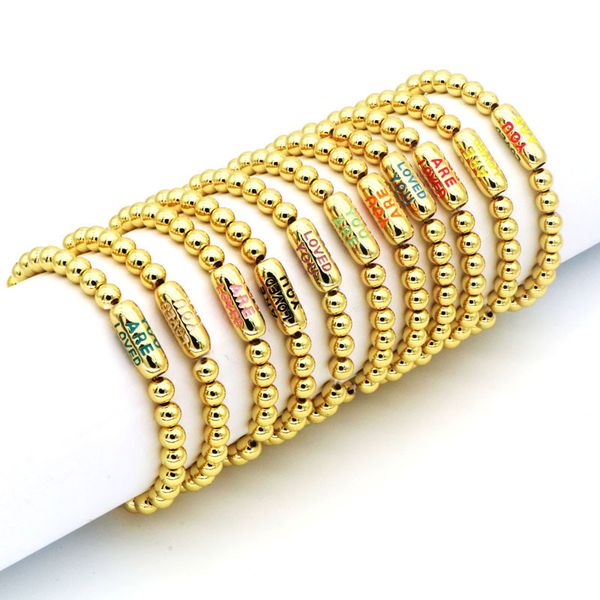 new fashion 18k gold copper beads strands loved you pill charm bracelet couples style jewelry, Black
new fashion 18k gold copper beads strands loved you pill charm bracelet couples style jewelry, Black