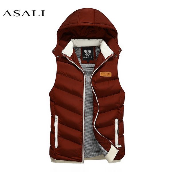 men white duck down vest ultralight sleeveless jacket stand collar loose autumn winter warm waistcoat, Black;brown
men white duck down vest ultralight sleeveless jacket stand collar loose autumn winter warm waistcoat, Black;brown