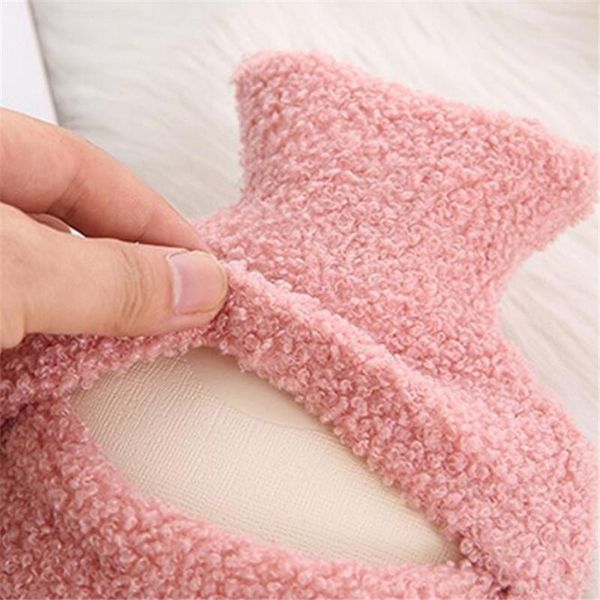 1000ml симпатичные свинья плюшевые большой горячей воды бутылки прогрев живота рука тела теплее промывка с фланели пальто воды заполнение ме