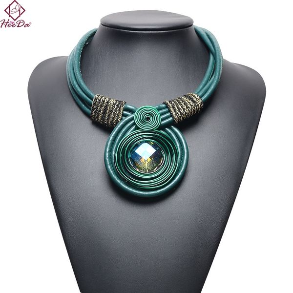 heeda kpop big name layers leather necklace vintage ethnic handmade big crystal green choker new women graceful red jewelry y200730, Silver
heeda kpop big name layers leather necklace vintage ethnic handmade big crystal green choker new women graceful red jewelry y200730, Silver