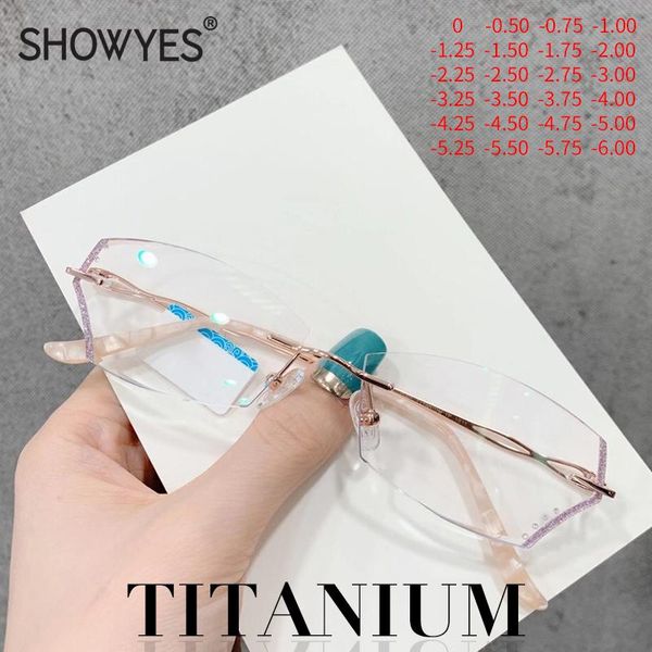 sunglasses anti blue light titanium myopia glasses women rimless eyeglasses customized princess style diamond ti eyewear, White;black
sunglasses anti blue light titanium myopia glasses women rimless eyeglasses customized princess style diamond ti eyewear, White;black