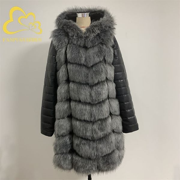 fanpuguizhen winter thick warm faux fur coat placket: zipper women plus size removable long sleeve and hooded faux fur jacket 201212, Black
fanpuguizhen winter thick warm faux fur coat placket: zipper women plus size removable long sleeve and hooded faux fur jacket 201212, Black
