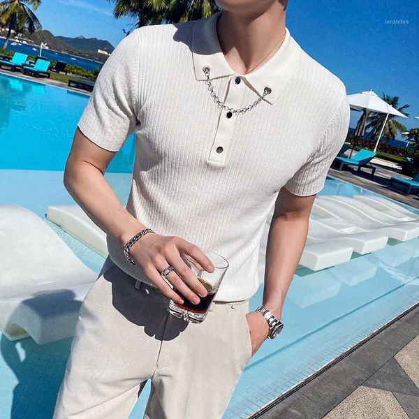 men's polos 2021 brand clothing men in summer slim fit casual short sleeve shirts/male business knitting shirts s-2xl1, White;black
men's polos 2021 brand clothing men in summer slim fit casual short sleeve shirts/male business knitting shirts s-2xl1, White;black
