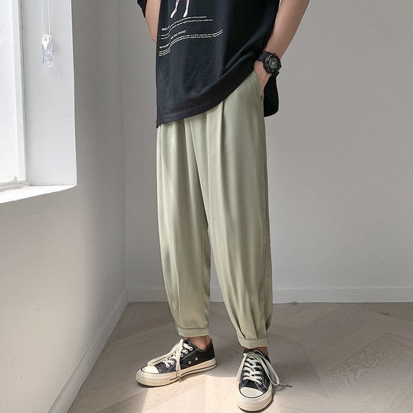 2021 men's trousers spring and winter new light nine stitches male clothing axvy, Black
2021 men's trousers spring and winter new light nine stitches male clothing axvy, Black