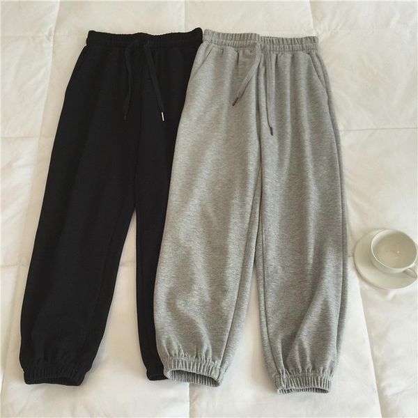 women's pants & capris spring and autumn casual solid color high waist sports, Black;white
women's pants & capris spring and autumn casual solid color high waist sports, Black;white