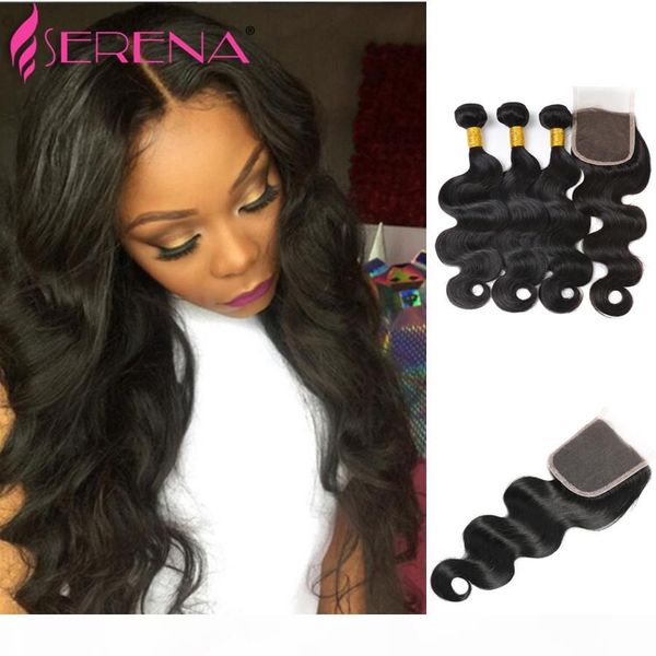 100 brazilian virgin hair weave 3 bundles with lace closure 1b soft body wave human hair weave with closures for black women, Black;brown
100 brazilian virgin hair weave 3 bundles with lace closure 1b soft body wave human hair weave with closures for black women, Black;brown