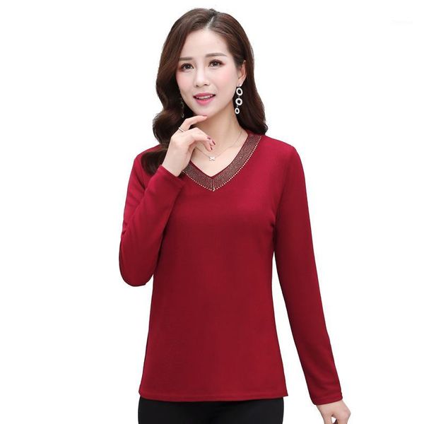 long sleeve women t shirt casual v-neck slim autumn spring woman tees ladies clothes diamond tshirt female streetwear1, White
long sleeve women t shirt casual v-neck slim autumn spring woman tees ladies clothes diamond tshirt female streetwear1, White