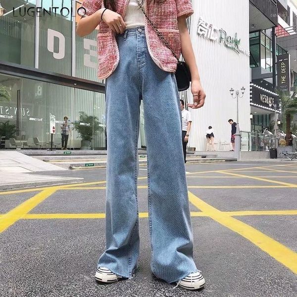 lugentolo jeans woman wide leg pants summer new cotton fashion wash drape zipper mid waist loose streetwear1, Blue
lugentolo jeans woman wide leg pants summer new cotton fashion wash drape zipper mid waist loose streetwear1, Blue