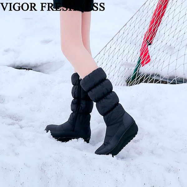 vigor свежесть winter boots ботинки снежка женщин платформы меховые ботинки на каблуках женщина обувь mid-теленок теплый my372, Black
vigor свежесть winter boots ботинки снежка женщин платформы меховые ботинки на каблуках женщина обувь mid-теленок теплый my372, Black