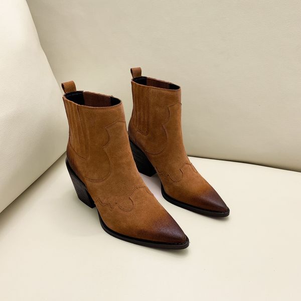 2021 female boots size 22.4-27.9cm solid length sew first layer of + cow suede shoes 0n2v, Black
2021 female boots size 22.4-27.9cm solid length sew first layer of + cow suede shoes 0n2v, Black