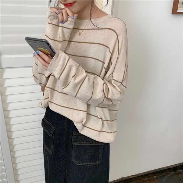 fall 2020 new loose stripe crew neck long sleeve fall 2020 new loose stripe crew neck t-shirt long sleeve t-shirt gkhav, White;black
fall 2020 new loose stripe crew neck long sleeve fall 2020 new loose stripe crew neck t-shirt long sleeve t-shirt gkhav, White;black