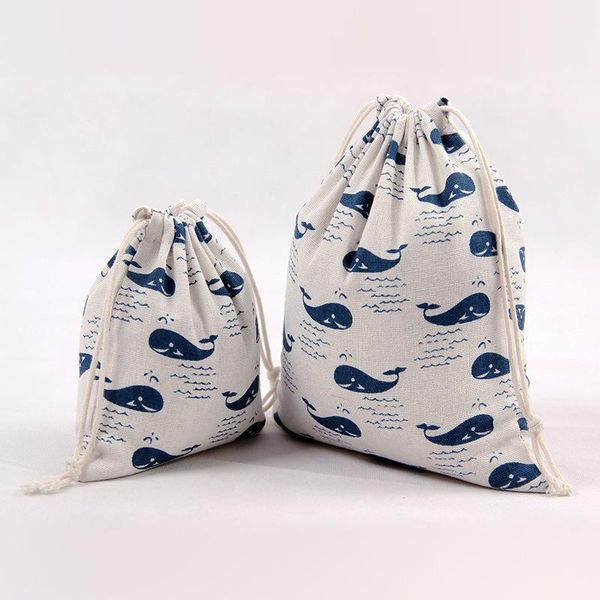 n244 handmade cotton linen draw string storage bag candy gift sorted bag printed whale in the sea1
n244 handmade cotton linen draw string storage bag candy gift sorted bag printed whale in the sea1