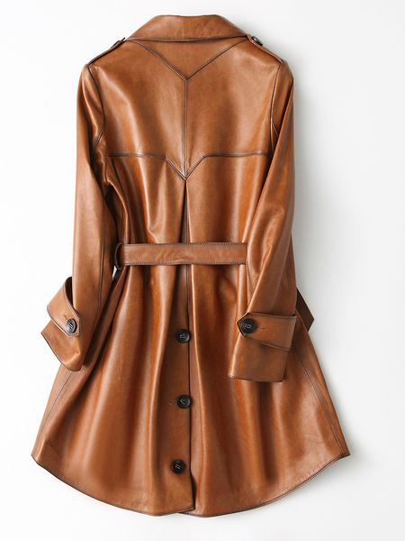 leather women's jacket genuine spring autumn 200% real sheepskin coat long korean clothes vintage kqn22062-2 201030, Black
leather women's jacket genuine spring autumn 200% real sheepskin coat long korean clothes vintage kqn22062-2 201030, Black