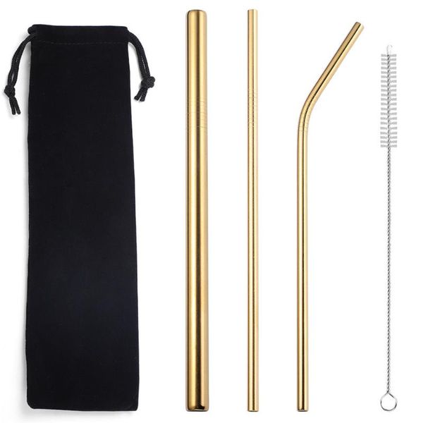 drinking straws metal reusable 304 stainless steel straight bent with case cleaning brush set drinkware bar party accessory
drinking straws metal reusable 304 stainless steel straight bent with case cleaning brush set drinkware bar party accessory